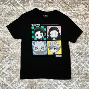 Demon Slayer Nendoroid Graphic Tee Black L Anime Streetwear